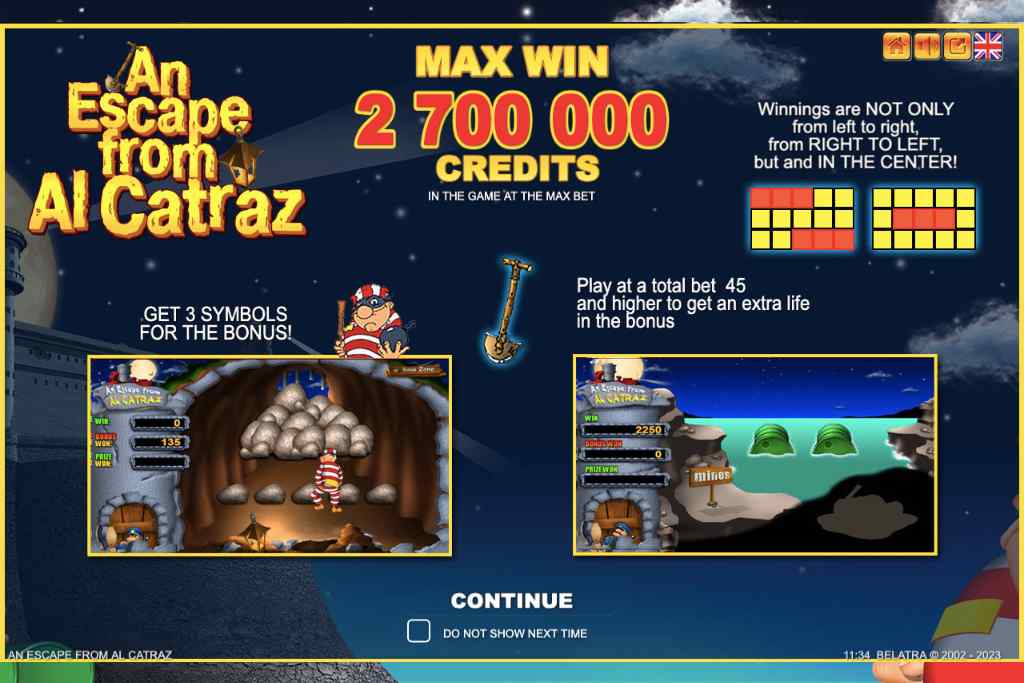 Обзор слота An Escape from Alcatraz от Belatra Games